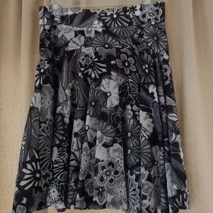 Above the knee skirt.